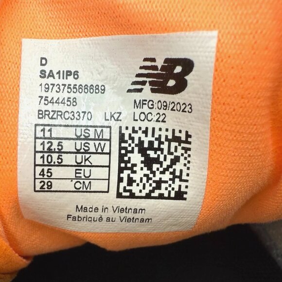 New Balance Audazo V6 Pro Indoor Soccer Shoes Men\'s SA1IP6 Orange Black main image 11